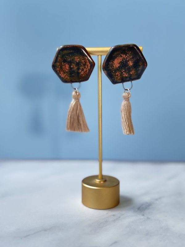 Bronze Night Earrings